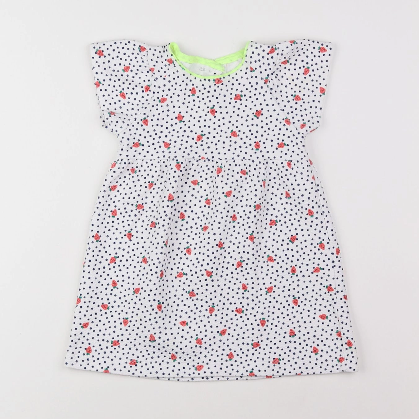 Zara - robe bleu, blanc - 18 mois à 2 ans